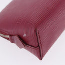 LOUIS VUITTON Epi Pochette Cosmetic PM Cosmetic Pouch Fuchsia M40641 Auth 203785-8