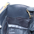Miu Miu Hand Bag Leather 2way Purple Gold Auth 203786V-23