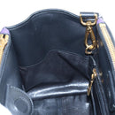 Miu Miu Hand Bag Leather 2way Purple Gold Auth 203786V-24