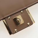 FENDI Baguette Shoulder Bag Shearing 2way Beige Gold Auth 203787SAM-25