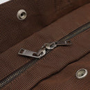 HERMES Her Line Tote MM Tote Bag Canvas Brown Silver Auth 203788-14