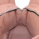 HERMES Her Line Tote MM Tote Bag Canvas Brown Silver Auth 203788-17