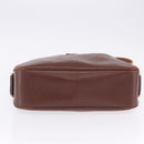 HERMES Sako Courchevel Shoulder Bag Leather Beige Gold Auth 203791A-14
