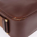 HERMES Sako Courchevel Shoulder Bag Leather Beige Gold Auth 203791A-15