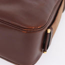 HERMES Sako Courchevel Shoulder Bag Leather Beige Gold Auth 203791A-16