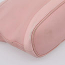 GUCCI Bamboo Chain Shoulder Bag Leather Pink Gold Auth 203792-16