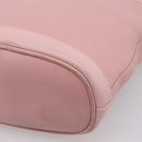 GUCCI Bamboo Chain Shoulder Bag Leather Pink Gold Auth 203792-17