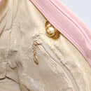 GUCCI Bamboo Chain Shoulder Bag Leather Pink Gold Auth 203792-23