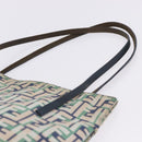FENDI Zucca Canvas Tote Bag Green Silver Auth 203793-15