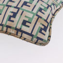 FENDI Zucca Canvas Tote Bag Green Silver Auth 203793-19