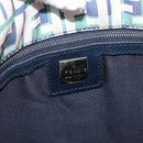 FENDI Zucca Canvas Tote Bag Green Silver Auth 203793-21