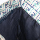 FENDI Zucca Canvas Tote Bag Green Silver Auth 203793-23