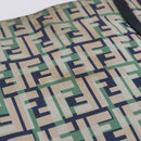 FENDI Zucca Canvas Tote Bag Green Silver Auth 203793-5