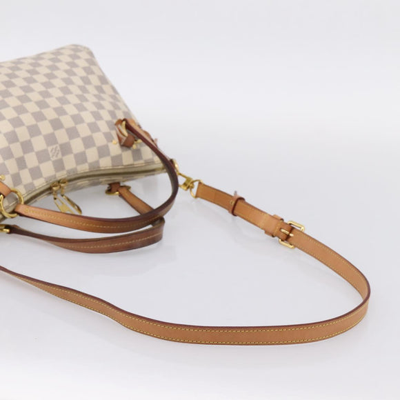 LOUIS VUITTON Damier Azur Lymington Tote Bag 2way N40022 LV Auth 203794