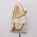 LOUIS VUITTON Damier Azur Lymington Tote Bag 2way N40022 LV Auth 203794-25