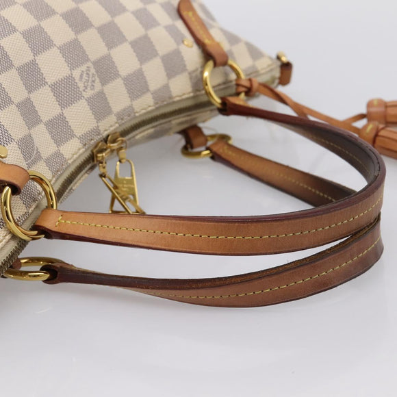 LOUIS VUITTON Damier Azur Lymington Tote Bag 2way N40022 LV Auth 203794
