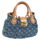 LOUIS VUITTON Monogram Denim Preity Hand Bag Blue M95020 LV Auth 203795SAV-1