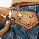 LOUIS VUITTON Monogram Denim Preity Hand Bag Blue M95020 LV Auth 203795SAV-14
