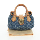 LOUIS VUITTON Monogram Denim Preity Hand Bag Blue M95020 LV Auth 203795SAV-25