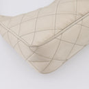 PRADA Hand Bag Nylon Beige Gold Auth 203797A-14