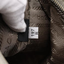 PRADA Hand Bag Nylon Beige Gold Auth 203797A-12