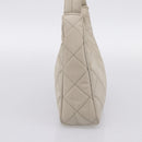 PRADA Hand Bag Nylon Beige Gold Auth 203797A-3