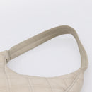 PRADA Hand Bag Nylon Beige Gold Auth 203797A-8