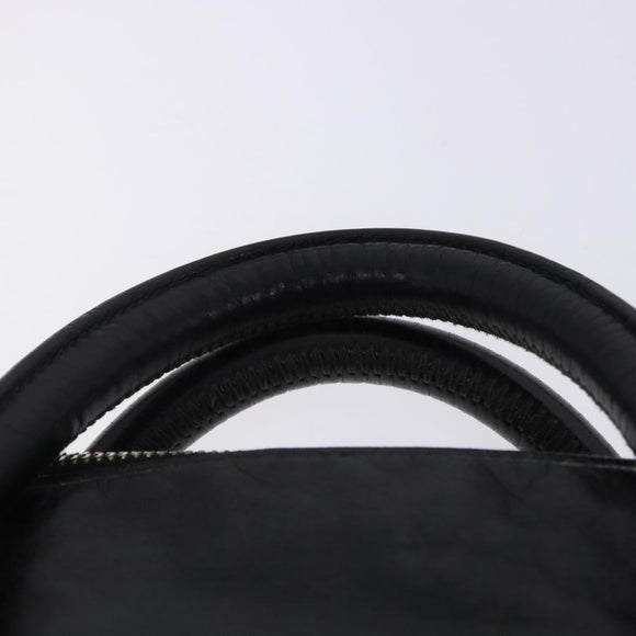 Miu Miu Hand Bag Leather 2way Black Gold Auth 203798V
