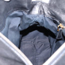 Miu Miu Hand Bag Leather 2way Black Gold Auth 203800V-22