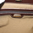 FENDI Zucca Canvas Hand Bag Black Brown Auth 203801V-14