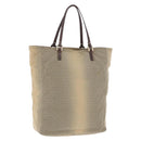 FENDI Zucchino Canvas Tote Bag Beige Auth 203802-1