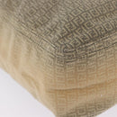 FENDI Zucchino Canvas Tote Bag Beige Auth 203802-12