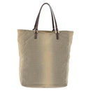 FENDI Zucchino Canvas Tote Bag Beige Auth 203802-2