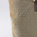 FENDI Zucchino Canvas Tote Bag Beige Auth 203802-5