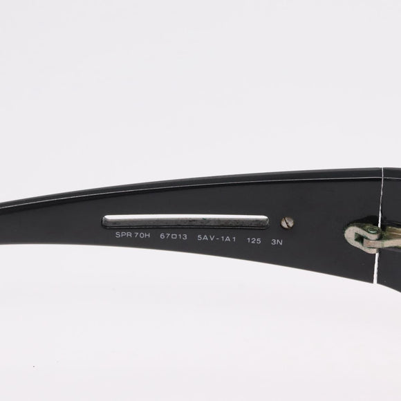 PRADA Sunglasses Plastic Black Auth 203806