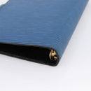 LOUIS VUITTON Epi Agenda MM Day Planner Cover Blue R20055 LV Auth 203811-15