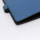 LOUIS VUITTON Epi Agenda MM Day Planner Cover Blue R20055 LV Auth 203811-16