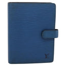 LOUIS VUITTON Epi Agenda MM Day Planner Cover Blue R20055 LV Auth 203811-13