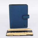 LOUIS VUITTON Epi Agenda MM Day Planner Cover Blue R20055 LV Auth 203811-12