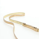 Salvatore Ferragamo Gancini Shoulder Bag Metallic leather Gold Auth 203812V-15