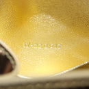 Salvatore Ferragamo Gancini Shoulder Bag Metallic leather Gold Auth 203812V-11