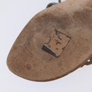 HERMES Sandals Suede 36 Light Blue Auth 203814V-8