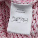 CHANEL Cardigan Cotton 34 Pink CC Auth 203820V-14