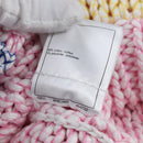 CHANEL Cardigan Cotton 34 Pink CC Auth 203820V-16