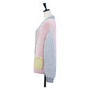 CHANEL Cardigan Cotton 34 Pink CC Auth 203820V-3