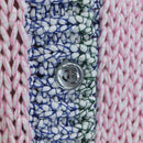 CHANEL Cardigan Cotton 34 Pink CC Auth 203820V-7