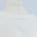 CHANEL Mademoiselle Sweat Cotton 42 White CC Auth 203821V-10