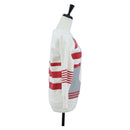 CHANEL Mademoiselle Sweat Cotton 42 White CC Auth 203821V-4