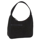 PRADA PRADA Sports Accessory Pouch Canvas Wool Black Auth 203830A-1