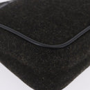 PRADA PRADA Sports Accessory Pouch Canvas Wool Black Auth 203830A-15